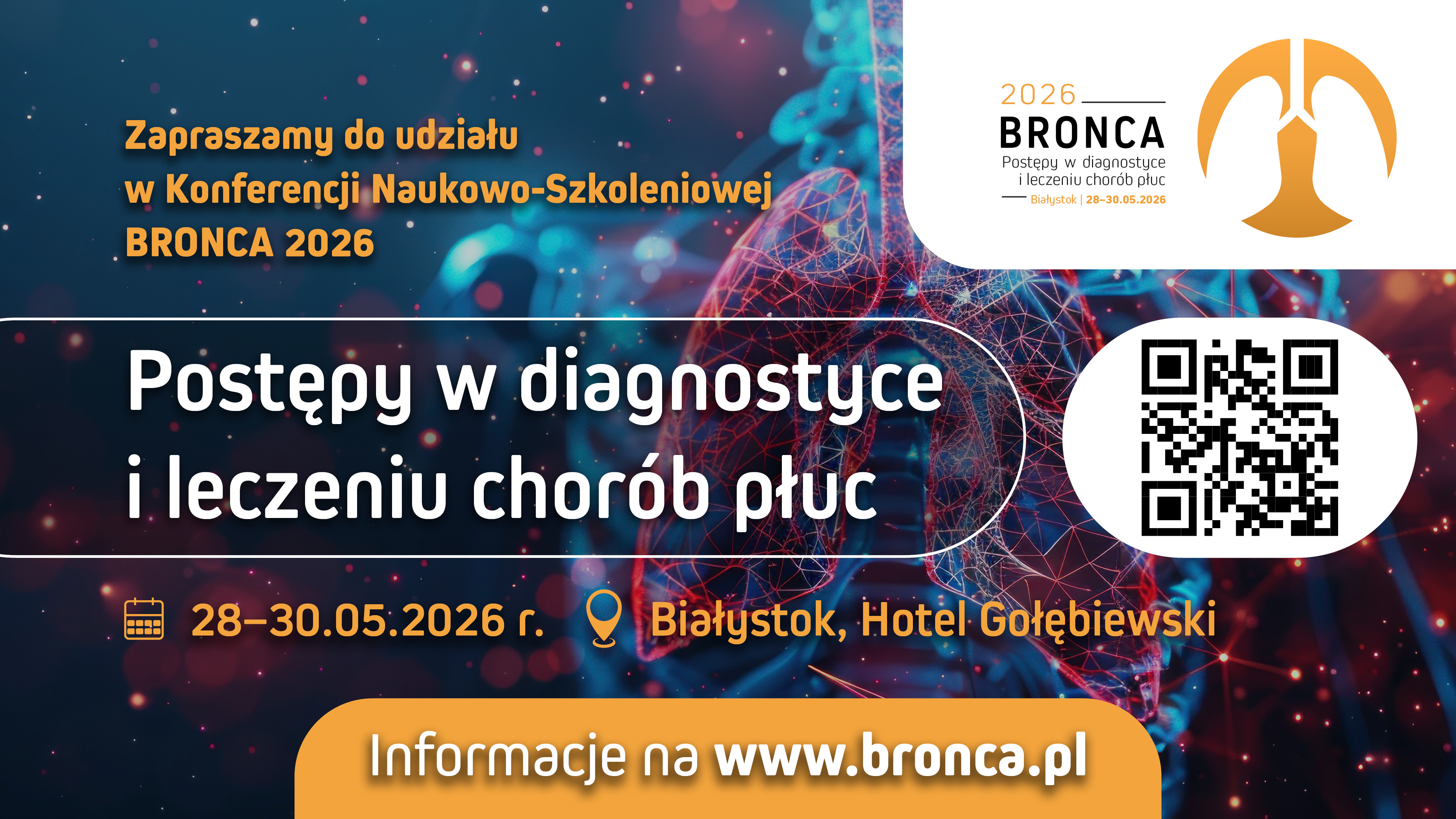 BRONCA 2026- Postępy w diagnostyce i leczeniu chorób płuc