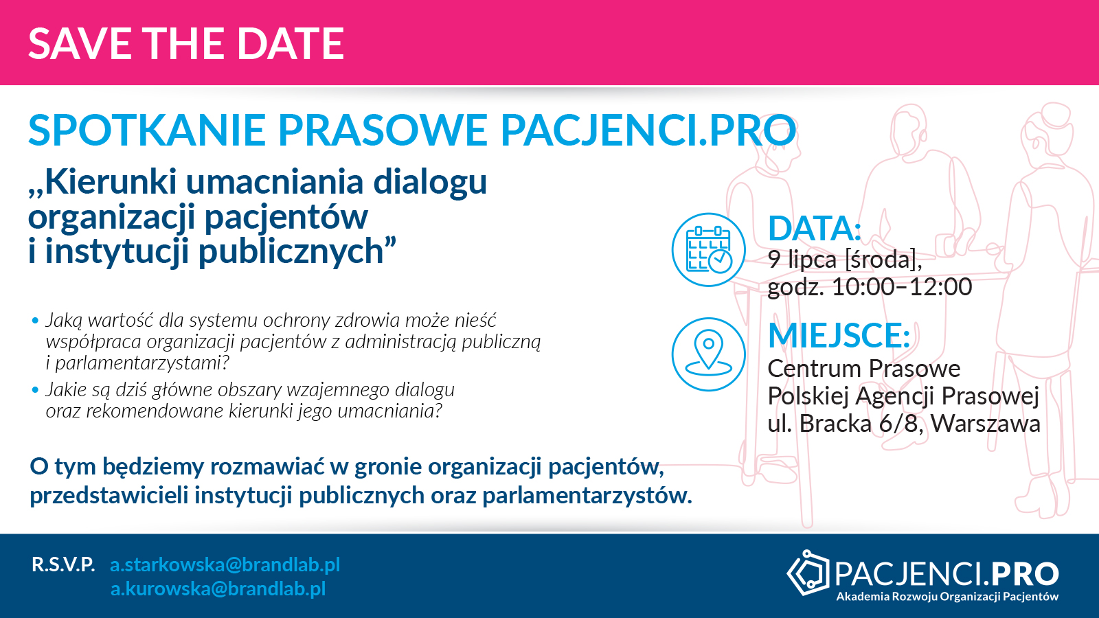 Spotkanie prasowe „Kierunki umacniania dialogu organizacji pacjentów i instytucji publicznych”