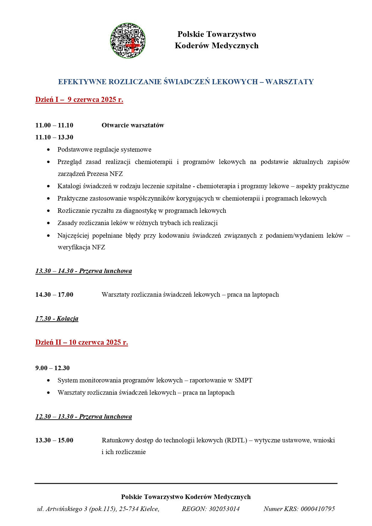 Efektywne rozliczanie świadczeń lekowych - warsztaty w Krakowie