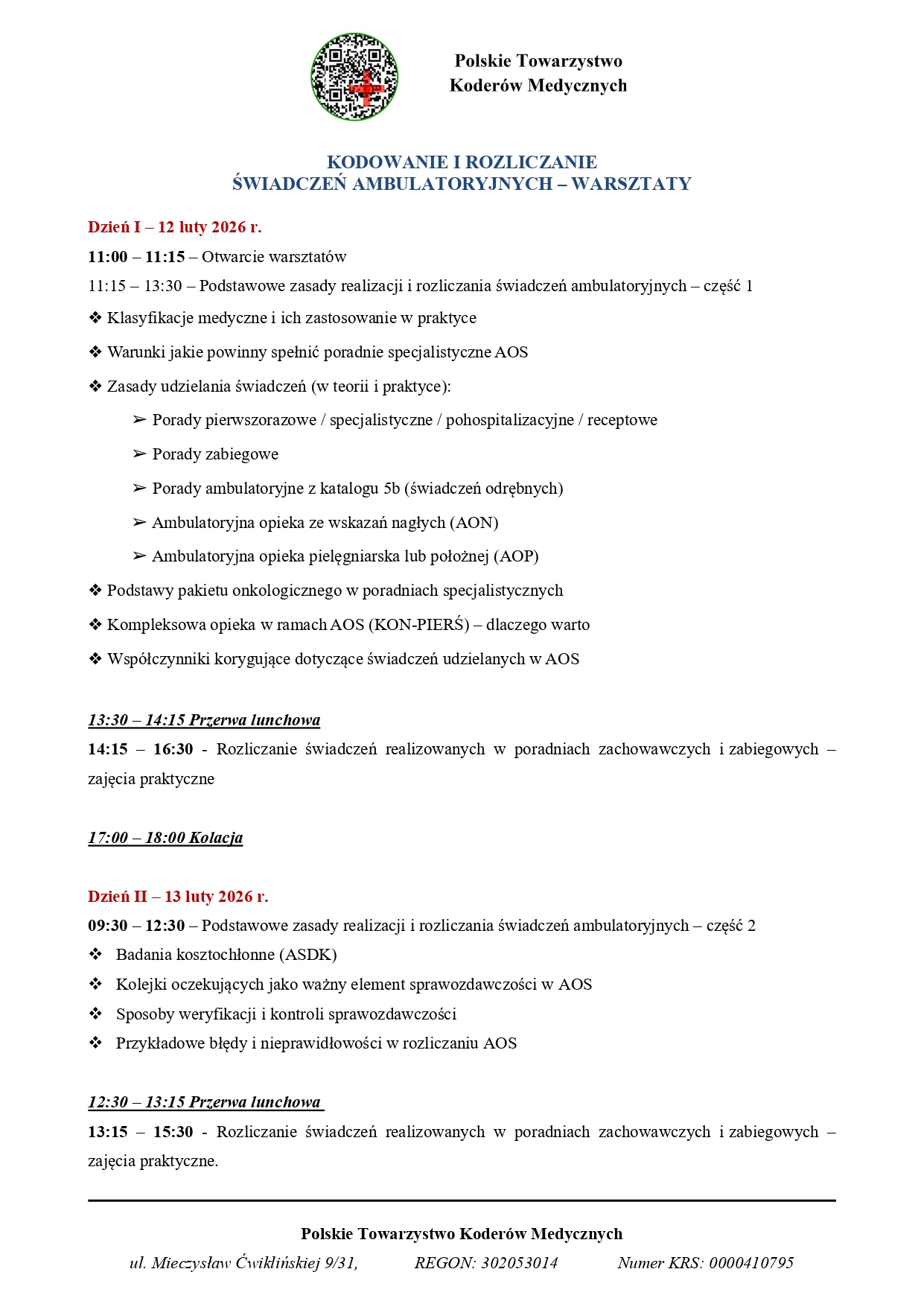 KODOWANIE I ROZLICZANIE ŚWIADCZEŃ AMBULATORYJNYCH