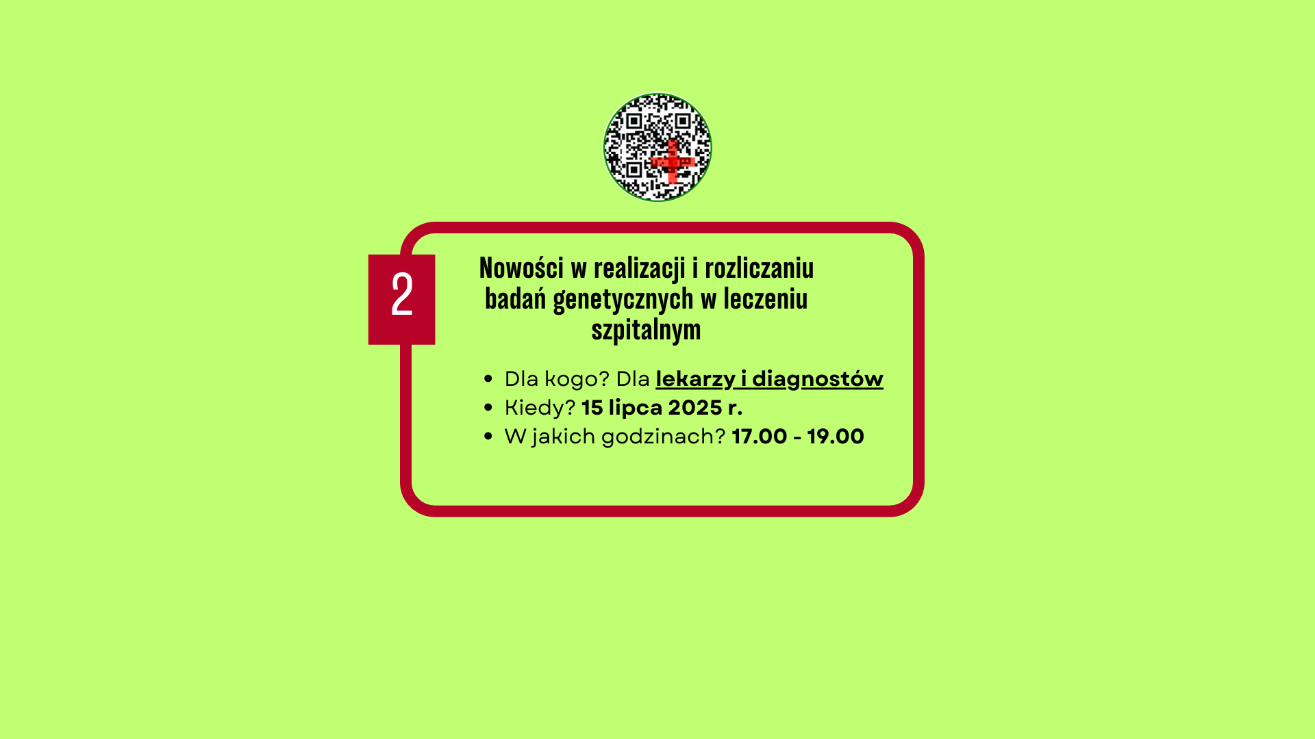 Nowości w realizacji i rozliczaniu badań genetycznych w leczeniu szpitalnym - darmowe szkolenie online