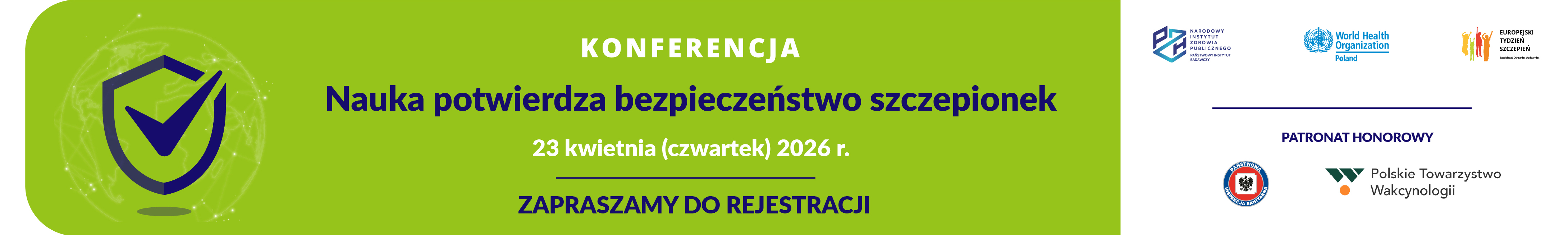 Konferencja „Nauka potwierdza bezpieczeństwo szczepień”. Narodowy Instytut Zdrowia Publicznego PZH-PIB zaprasza na konferencję organizowaną z okazji Europejskiego Tygodnia Szczepień