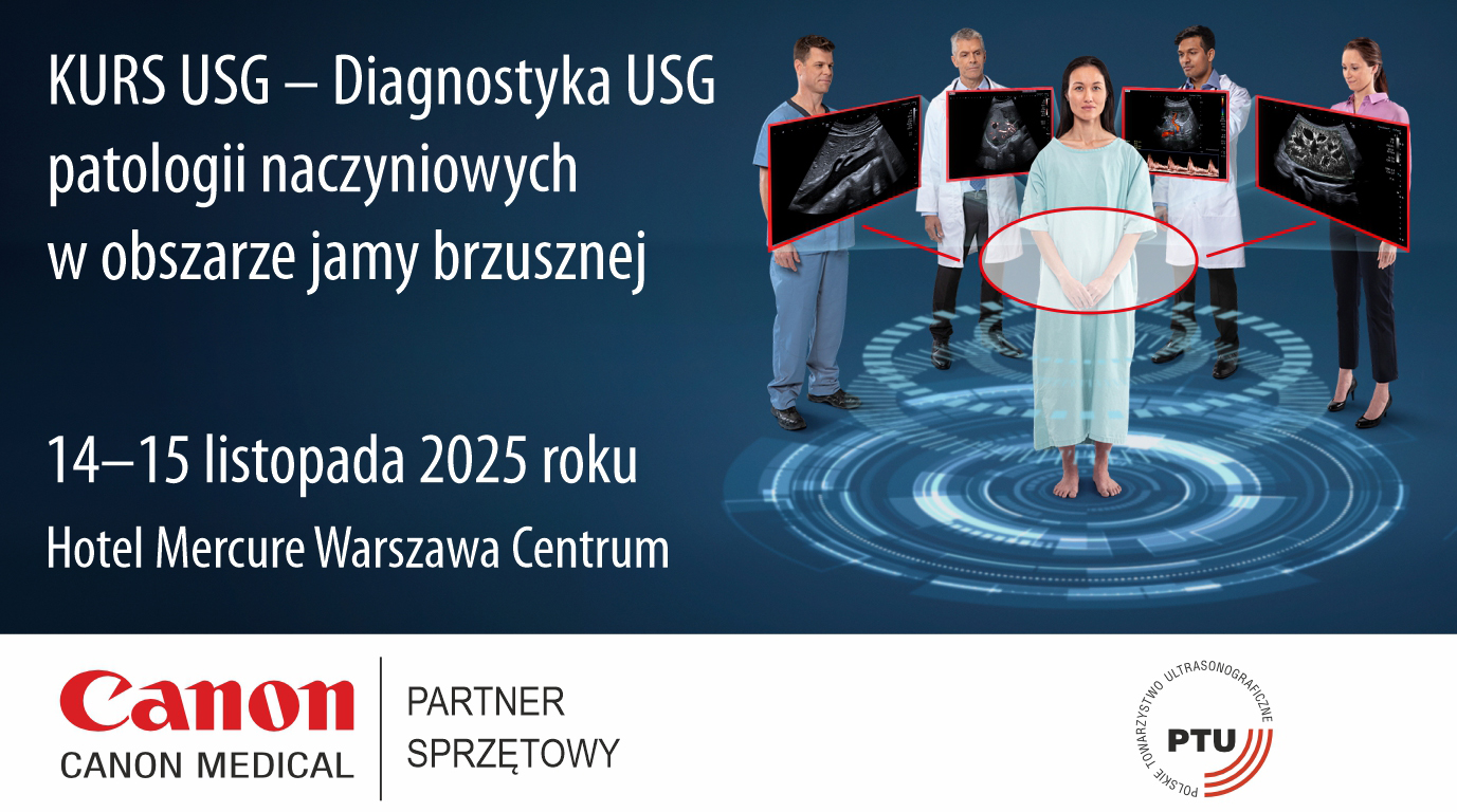 Kurs USG – Diagnostyka USG patologii naczyniowych  w obszarze jamy brzusznej