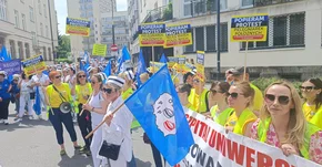Pielęgniarki protestowały przed Sejmem