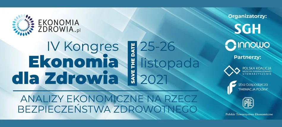 IV Kongres „Ekonomia dla Zdrowia”, 25-26 listopada 2021 r. - Obrazek nagłówka