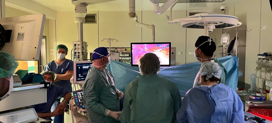 Poland's first laparoscopic liver fragment harvesting from a living donor - Header image