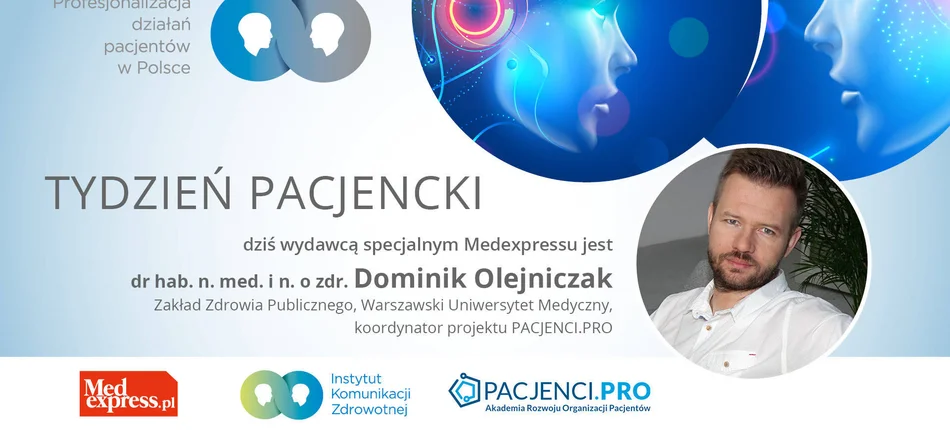 Wydawca specjalny Medexpressu: Dominik Olejniczak - Obrazek nagłówka