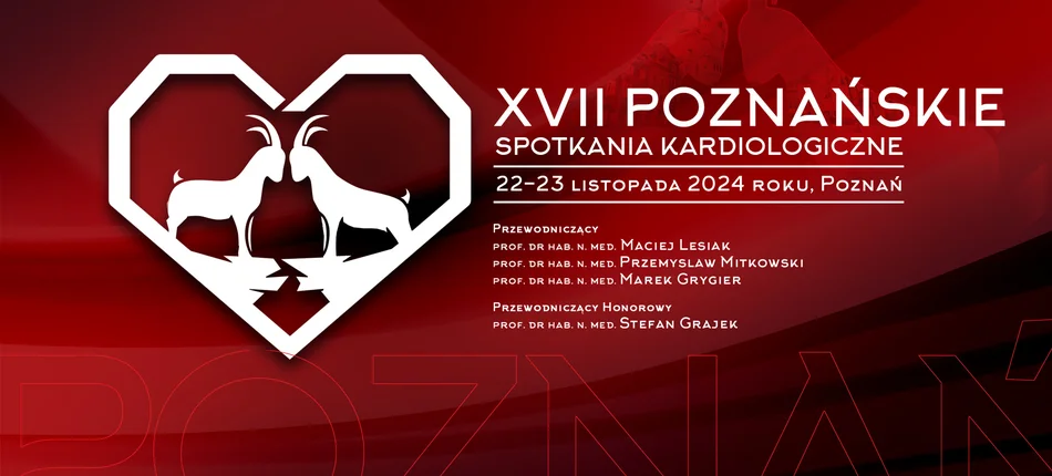 17. Poznańskie Spotkania Kardiologiczne 22-23.11.2024 - Obrazek nagłówka