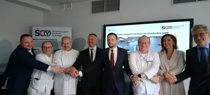 Wytwórnia wektora lentiwirusowego otwarta w Świętokrzyskim Centrum Onkologii. To pierwszy krok do polskiej terapii komórkowej CAR-T - Obrazek nagłówka