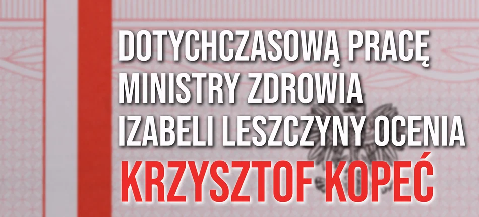 The highest mark for Izabela Leszczyna. She broke the impotence - Header image
